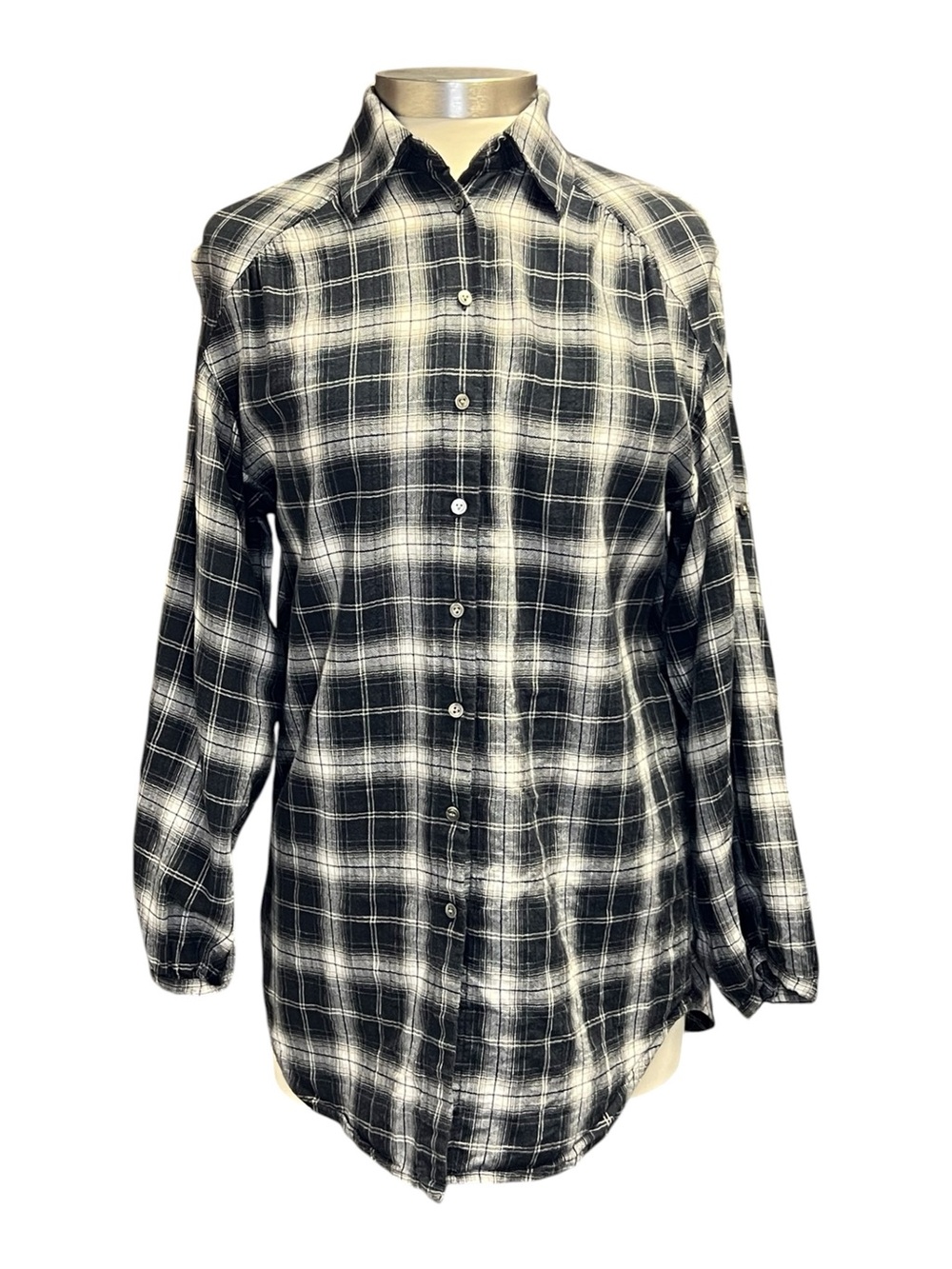 Vince Plaid Button Down Shirt